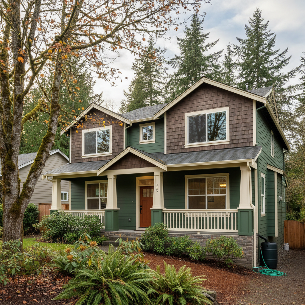 Completed color consultation work at a residential property in Shoreline, WA