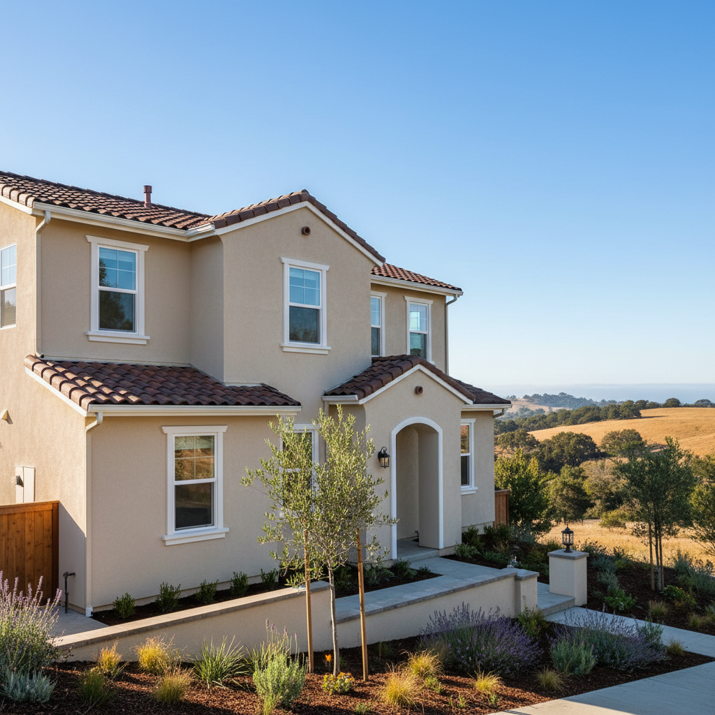 Completed commercial stucco work at a residential property in San Bruno, CA