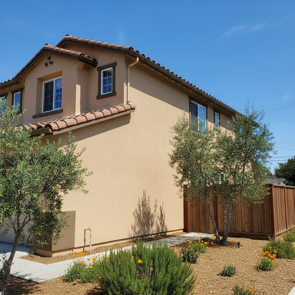 Completed eifs installation work at a residential property in Alameda, CA