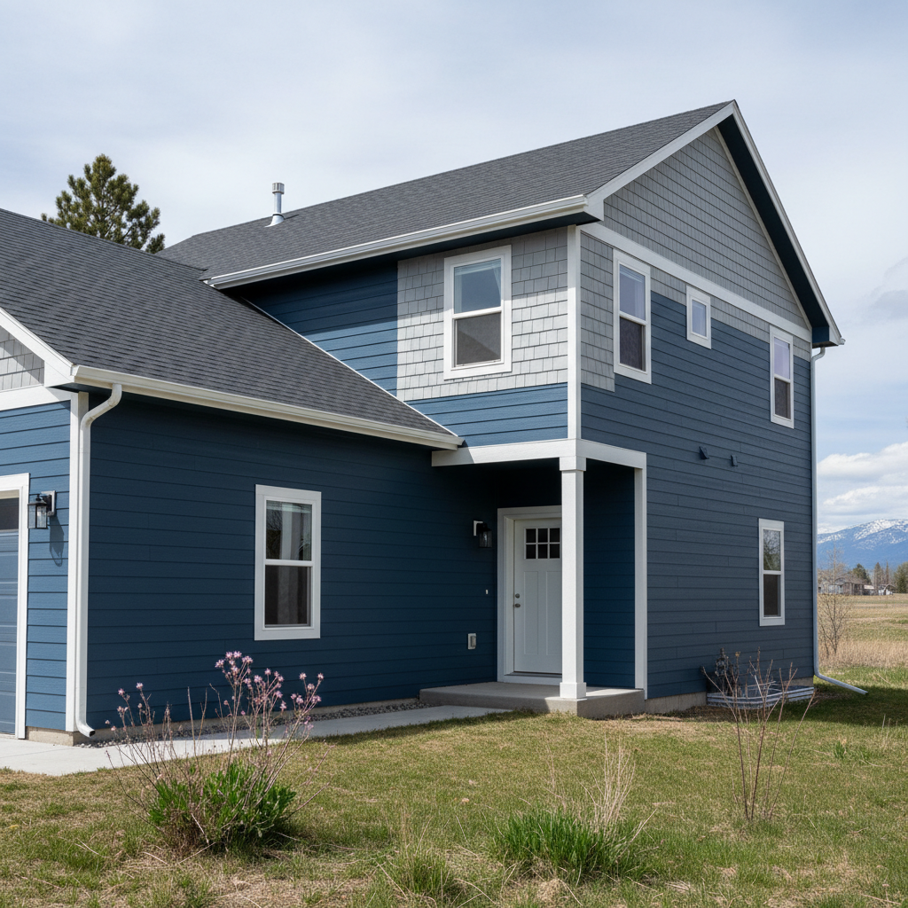 Completed james hardie siding work at a residential property in Great Falls, MT