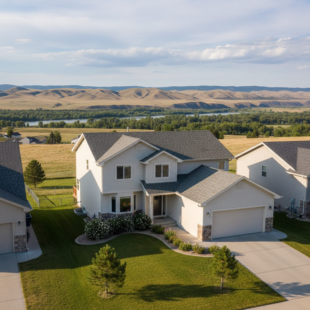 Completed siding cleaning work at a residential property in Great Falls, MT