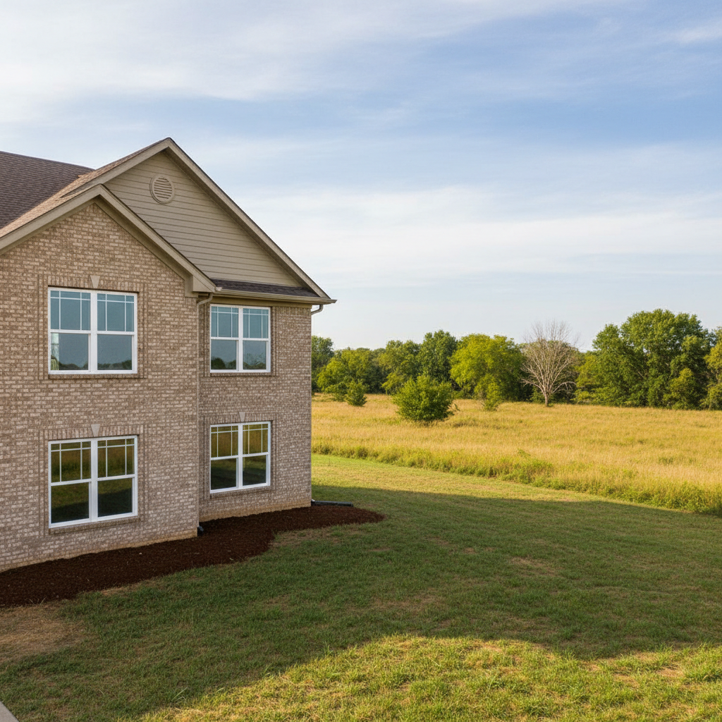 Completed commercial window installation work at a residential property in Great Bend, KS