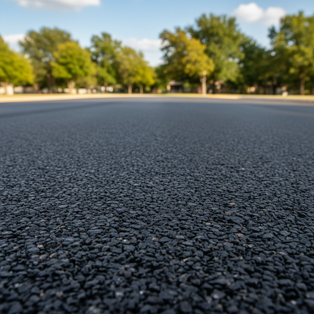 Completed commercial asphalt work at a residential property in Temple, TX