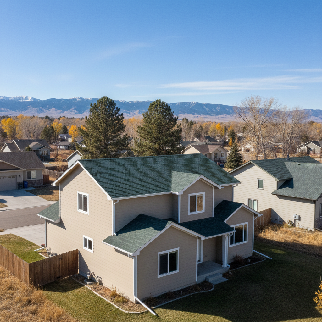 Completed gutter replacement work at a residential property in Great Falls, MT