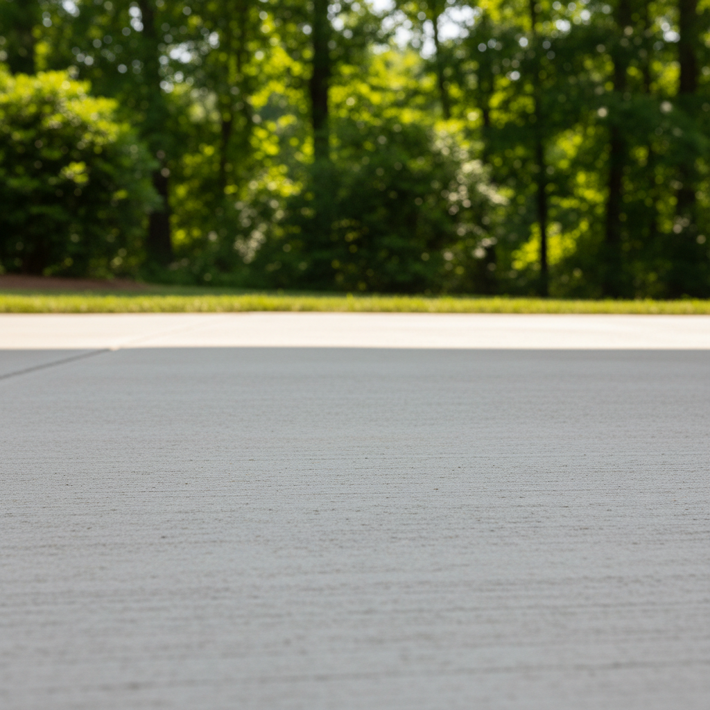 Completed concrete flatwork work at a residential property in Huntsville, AL