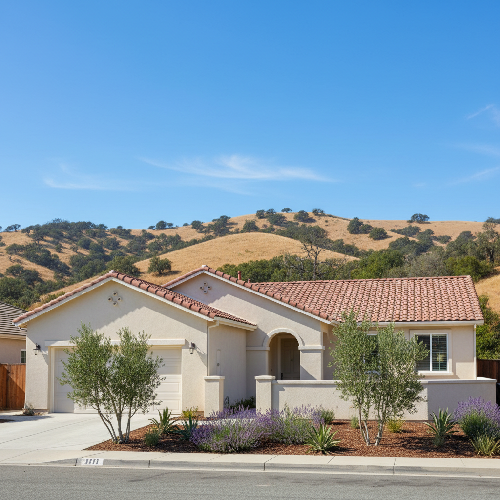 Completed residential stucco work at a residential property in Arcadia, CA