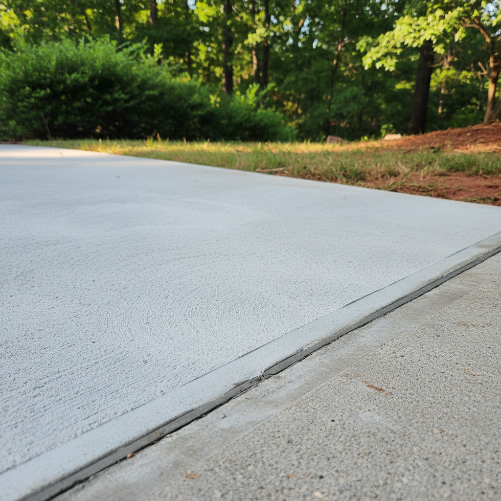 Completed concrete repair work at a residential property in Mountain Brook, AL