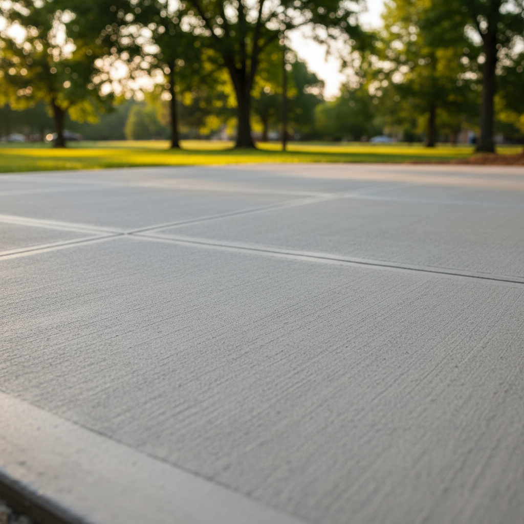 Completed concrete flatwork work at a residential property in Dothan, AL