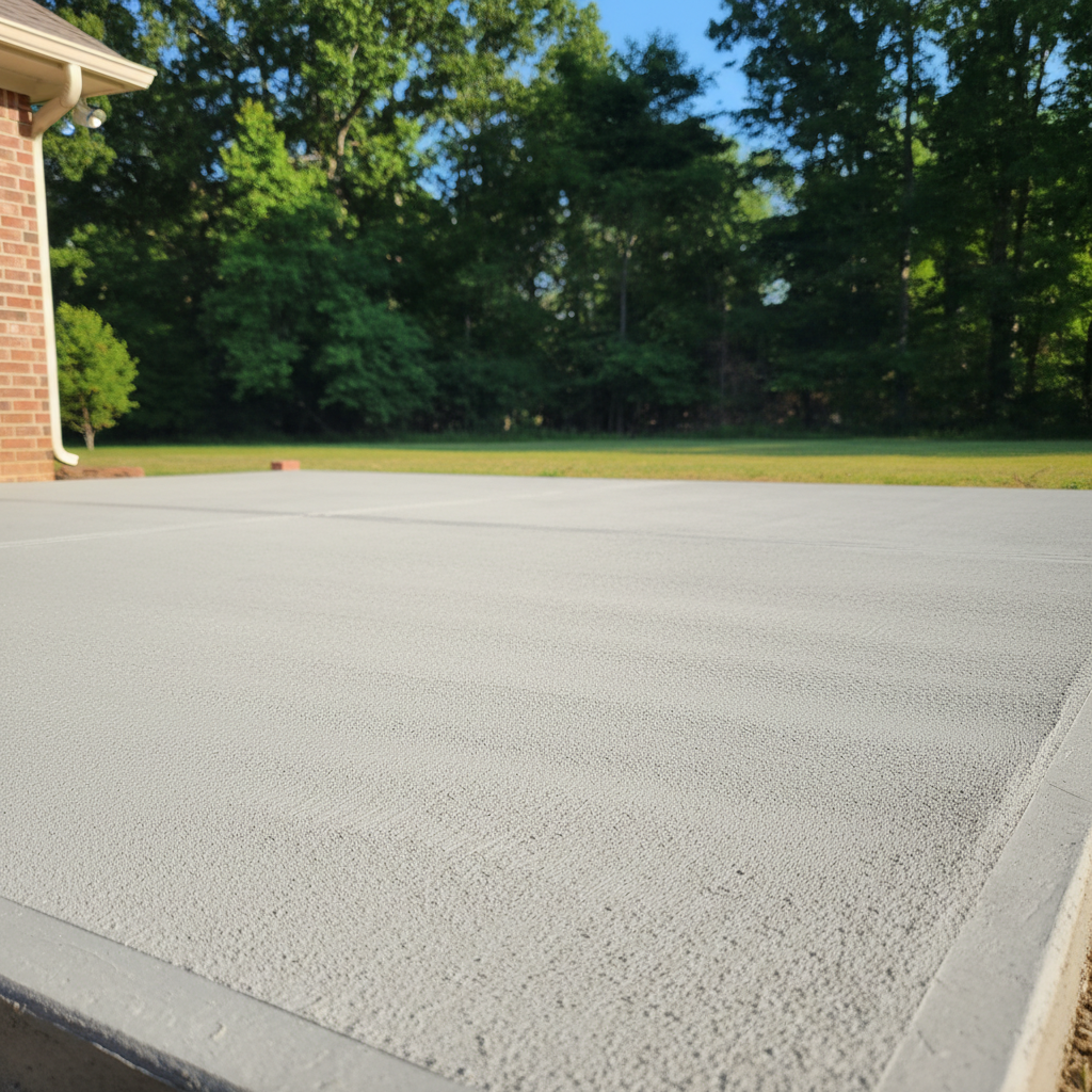Completed concrete flatwork work at a residential property in Dothan, AL