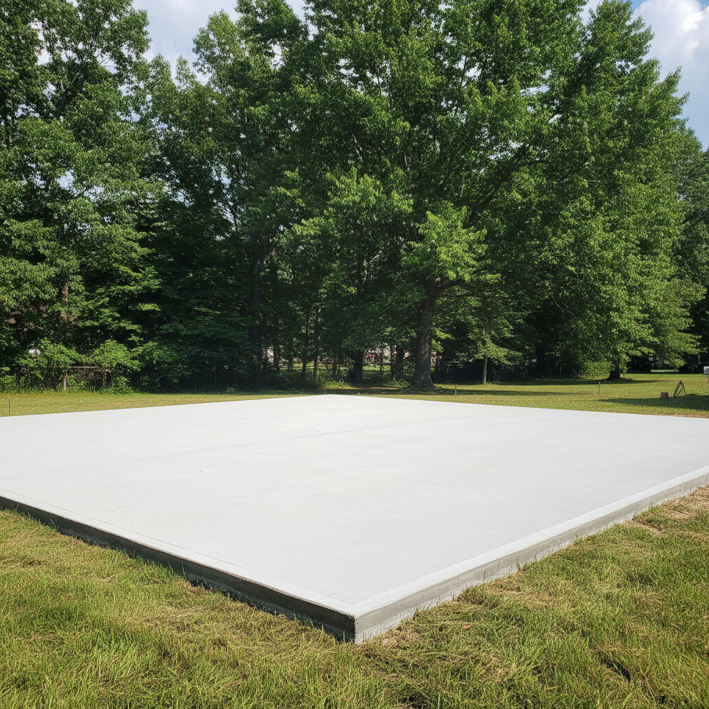 Completed concrete foundations work at a residential property in Dothan, AL