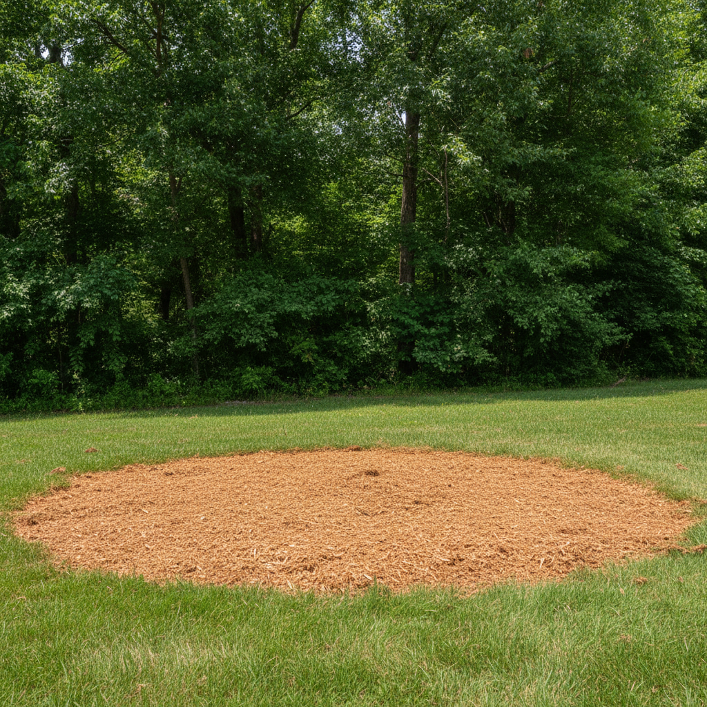 Completed stump grinding & removal work at a residential property in Huntsville, AL