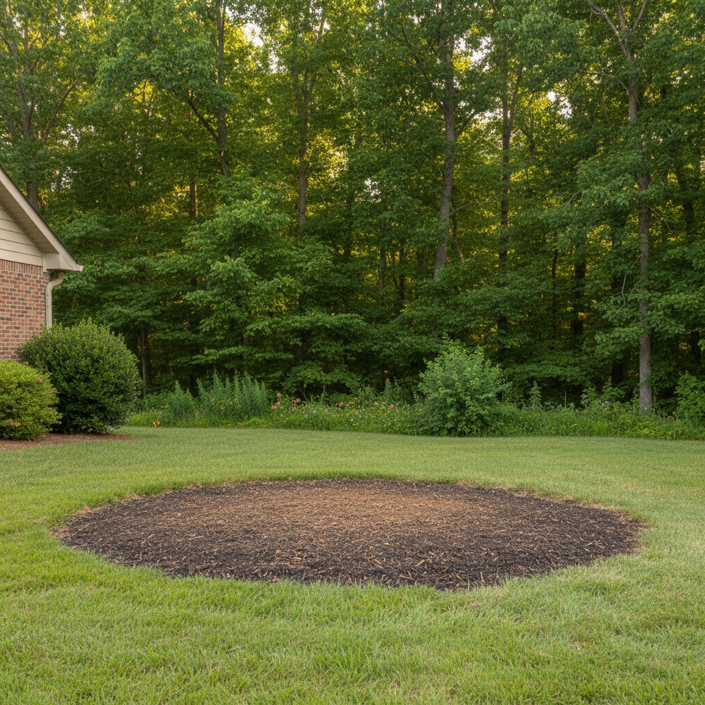 Completed stump grinding & removal work at a residential property in Huntsville, AL