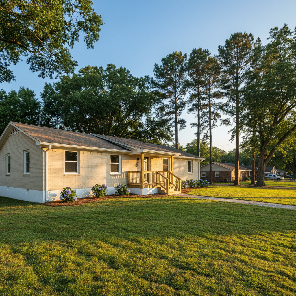 Completed water damage cleanup work at a residential property in Montgomery, AL
