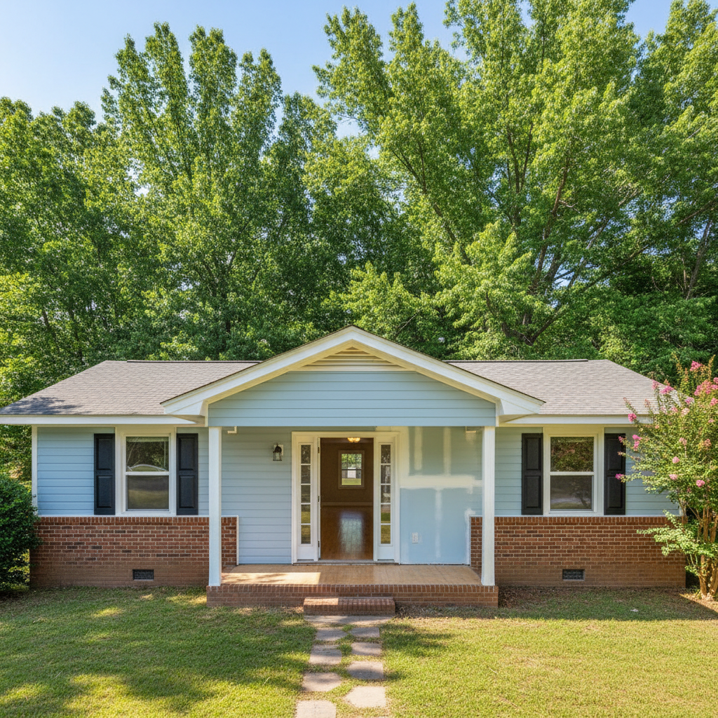 Completed water damage cleanup work at a residential property in Montgomery, AL