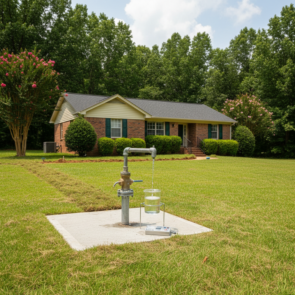 Completed water testing work at a residential property in Heflin, AL