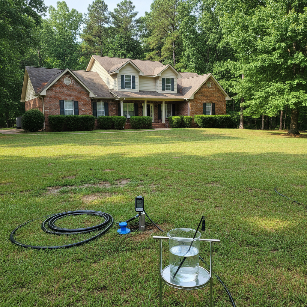 Completed water testing work at a residential property in Heflin, AL
