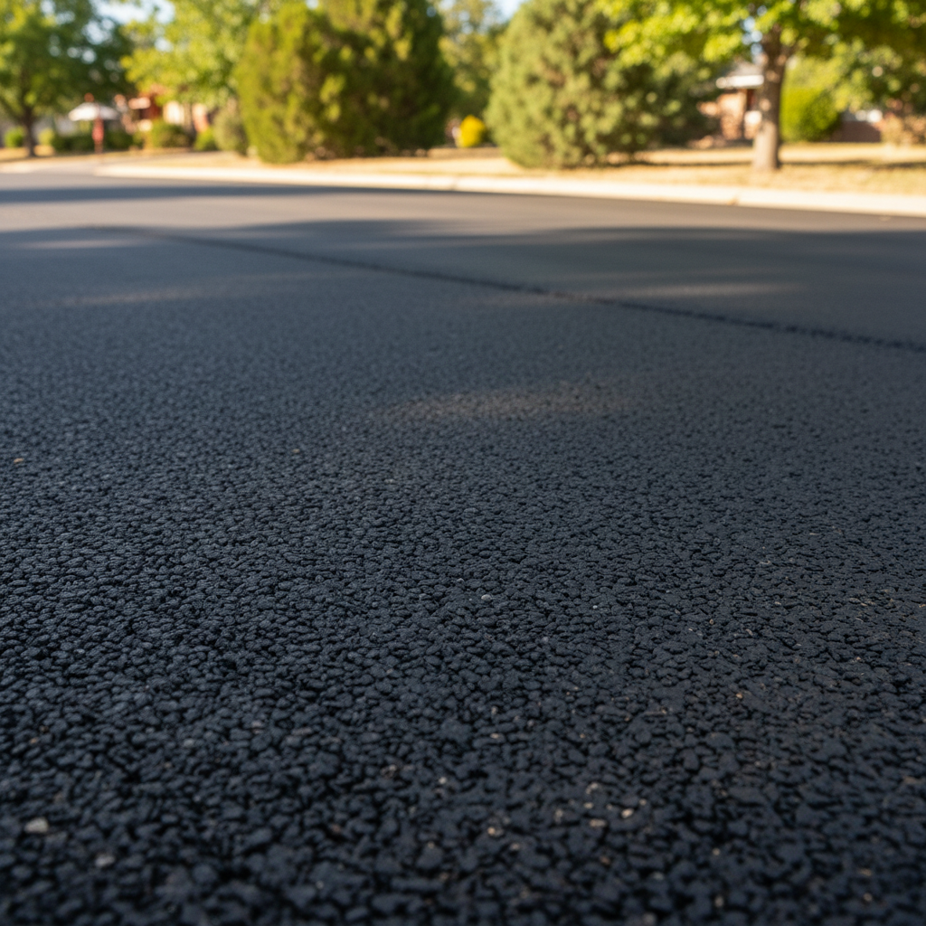 Completed asphalt milling work at a residential property in Flagstaff, AZ