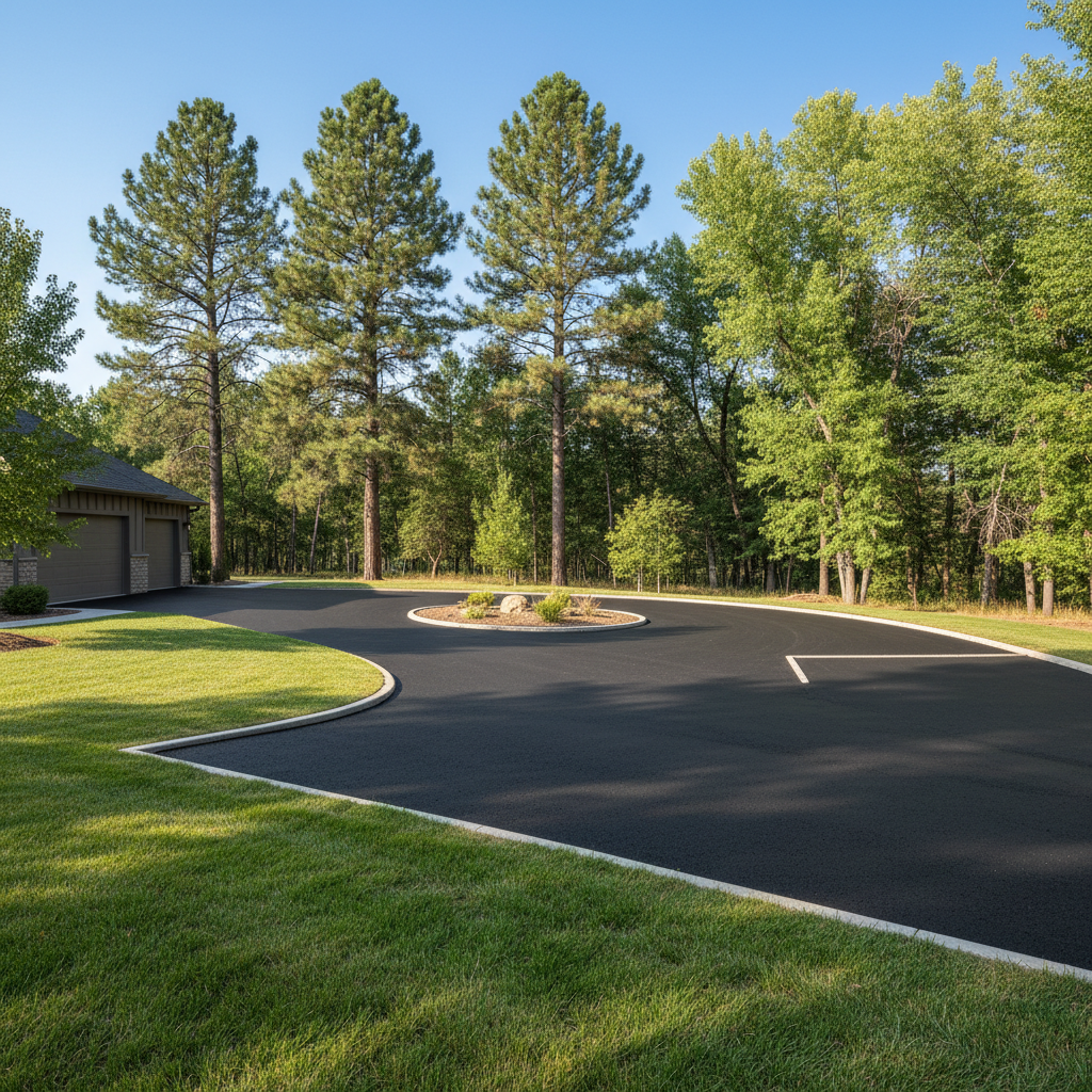 Completed commercial asphalt work at a residential property in Flagstaff, AZ