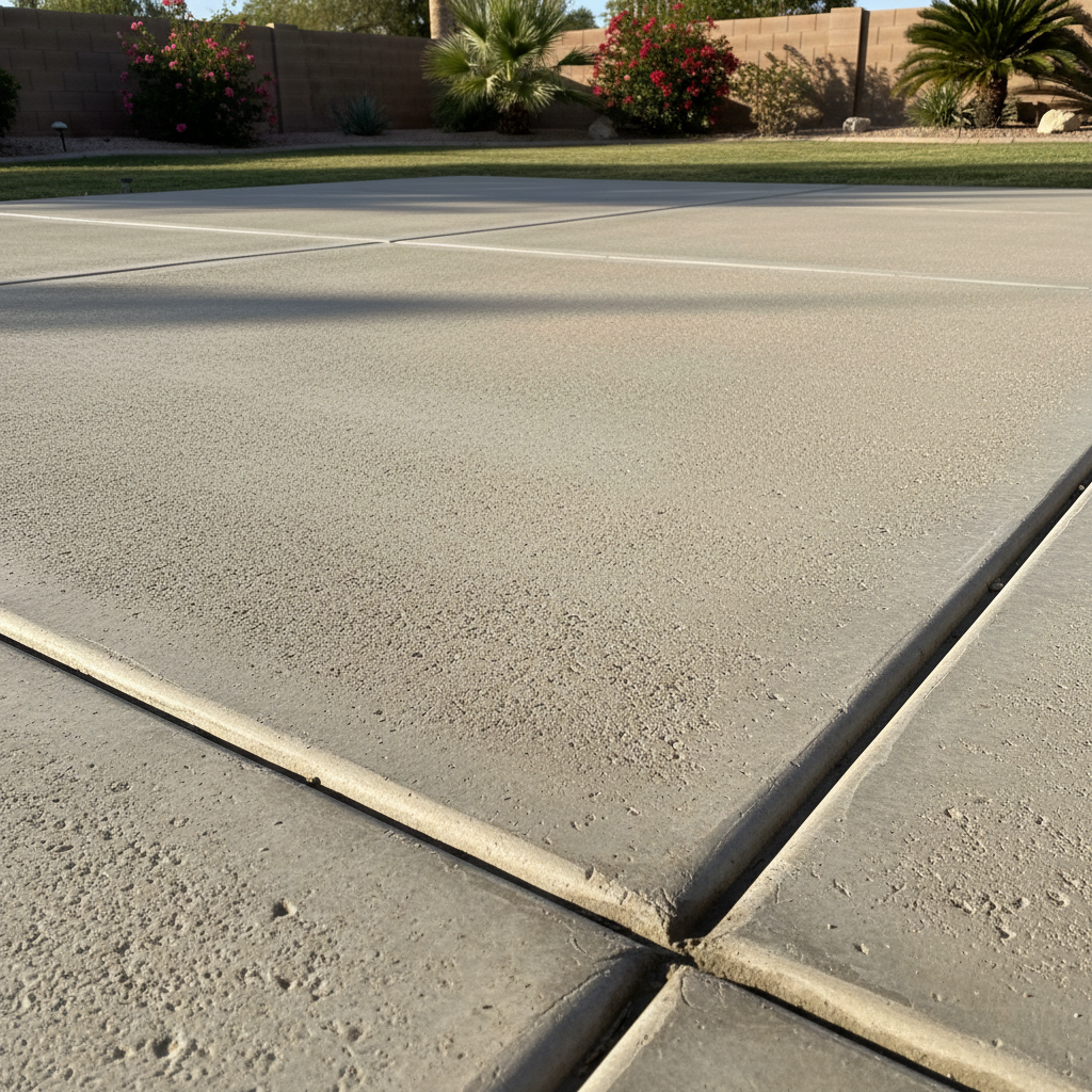 Completed concrete flatwork work at a residential property in Glendale, AZ