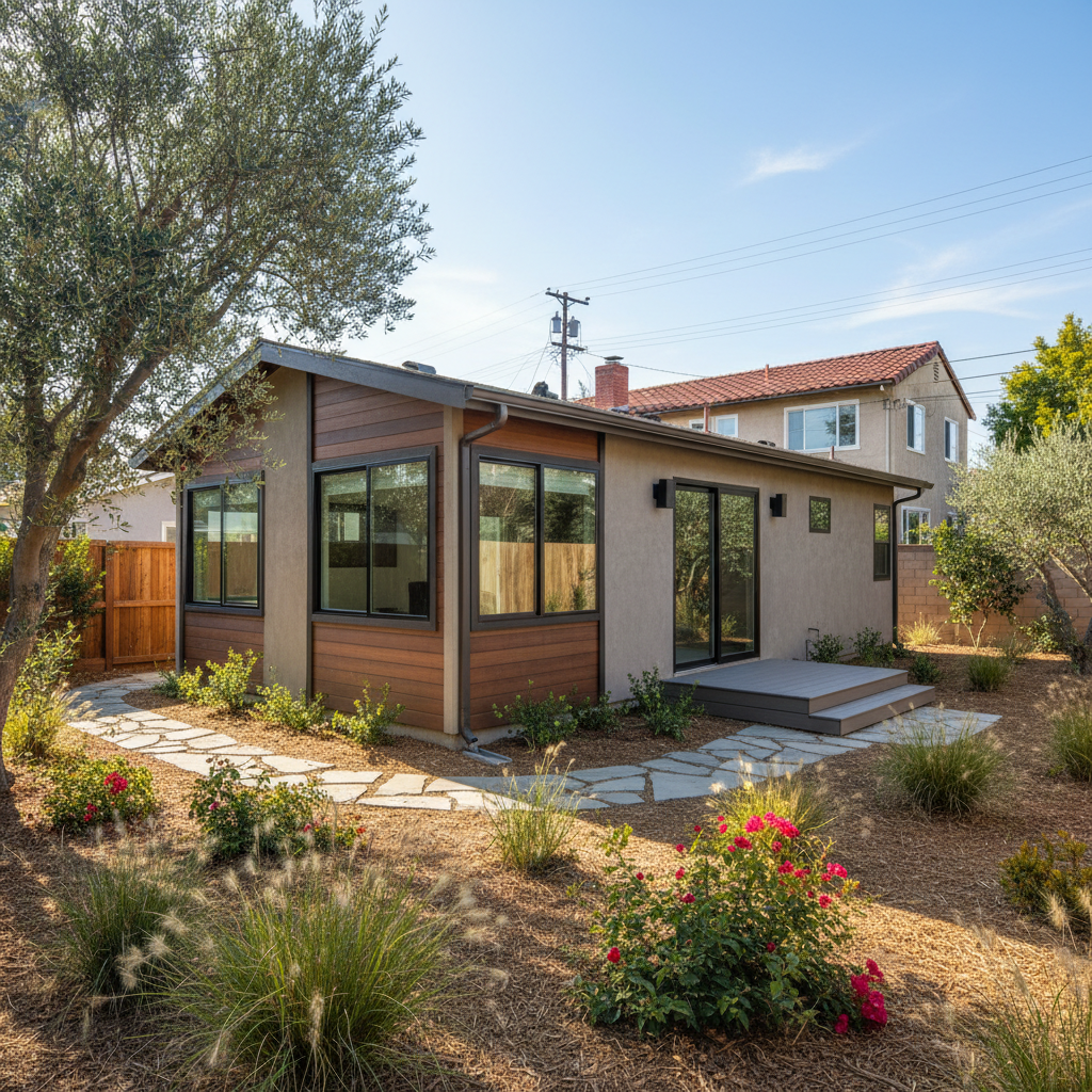 Completed detached adu work at a residential property in Anaheim, CA