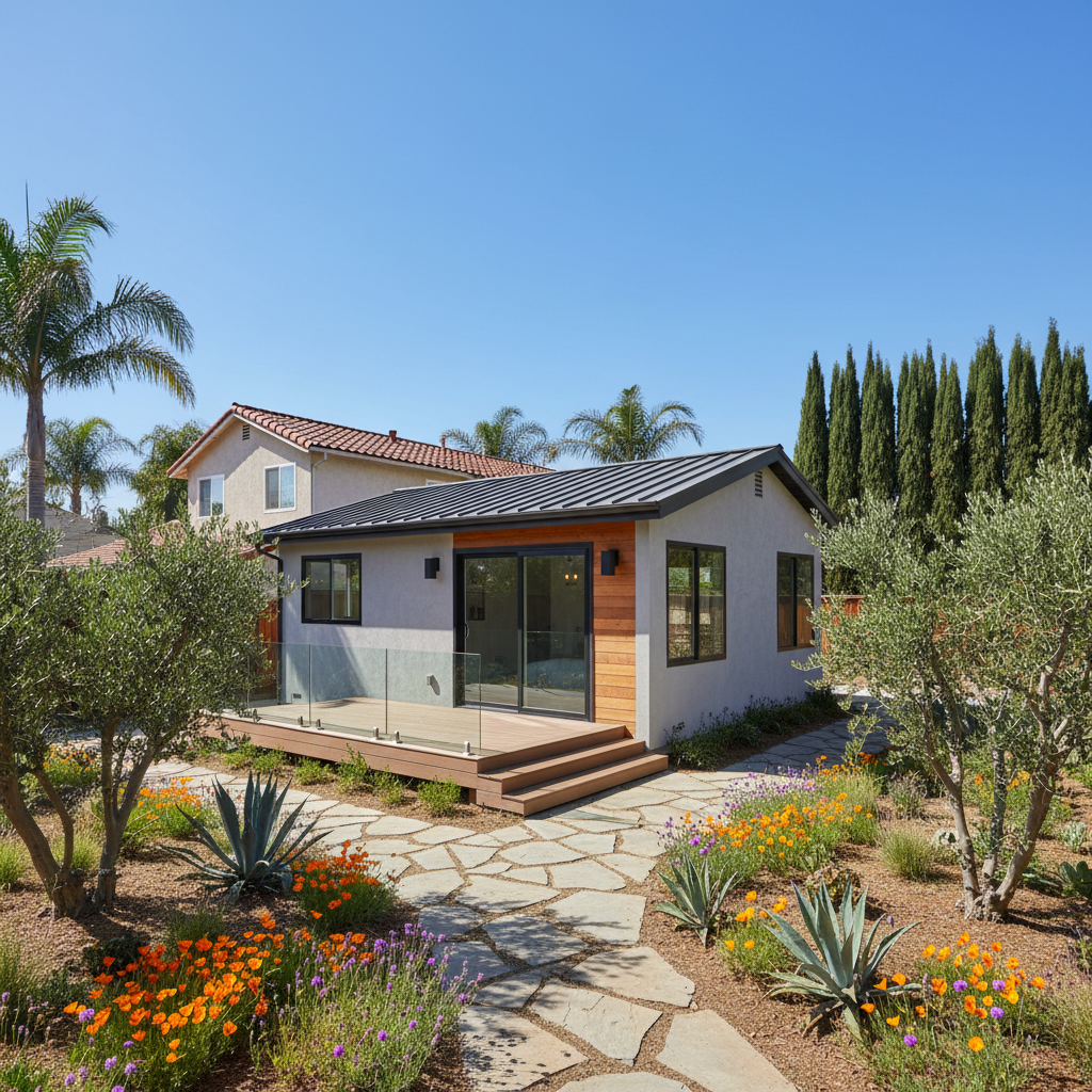 Completed detached adu work at a residential property in Anaheim, CA