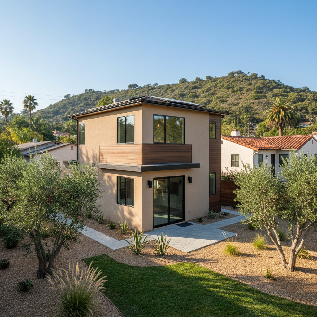 Completed adu permitting work at a residential property in Los Angeles, CA