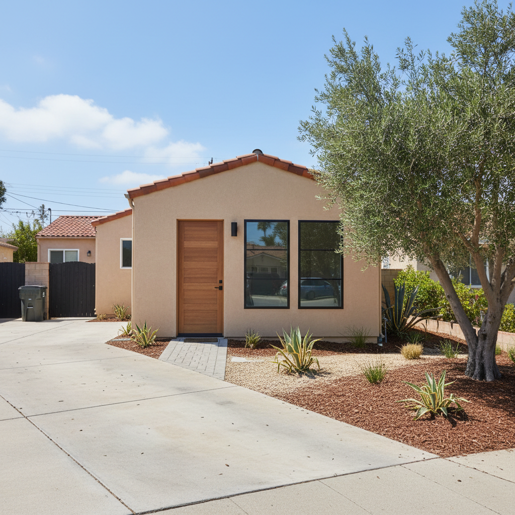 Completed garage conversion work at a residential property in Los Angeles, CA