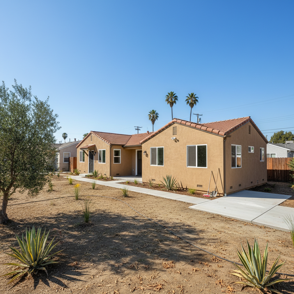 Completed adu construction management work at a residential property in Santa Ana, CA