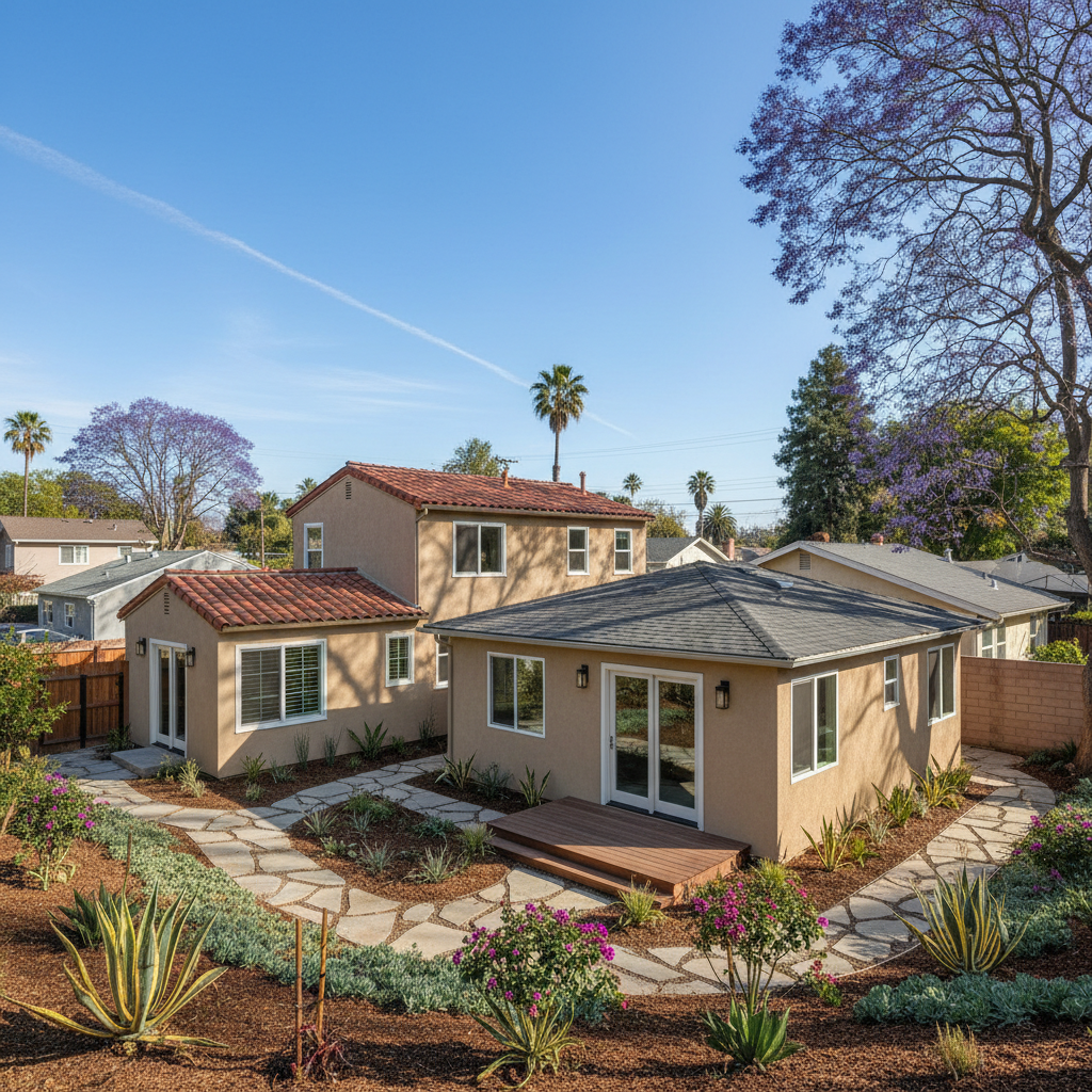 Completed adu financing work at a residential property in Santa Ana, CA