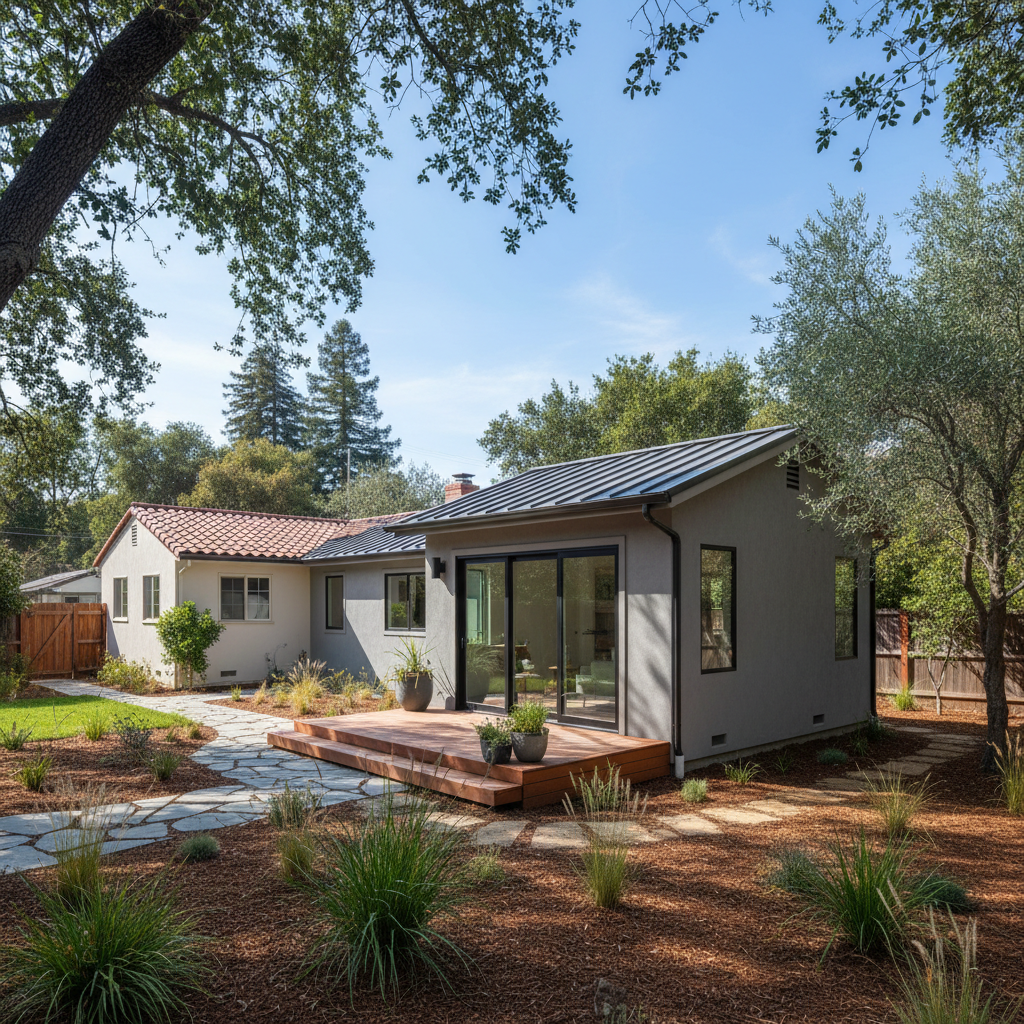 Completed detached adu work at a residential property in Palo Alto, CA