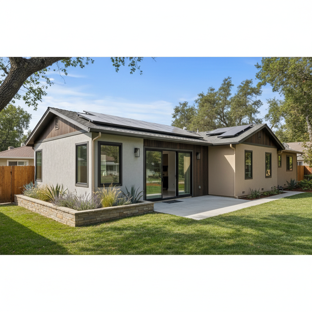Completed attached adu work at a residential property in Palo Alto, CA