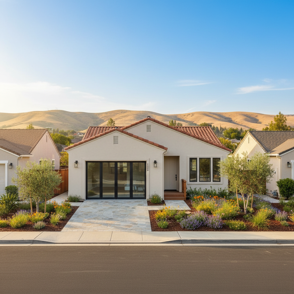 Completed garage conversion work at a residential property in Pleasanton, CA