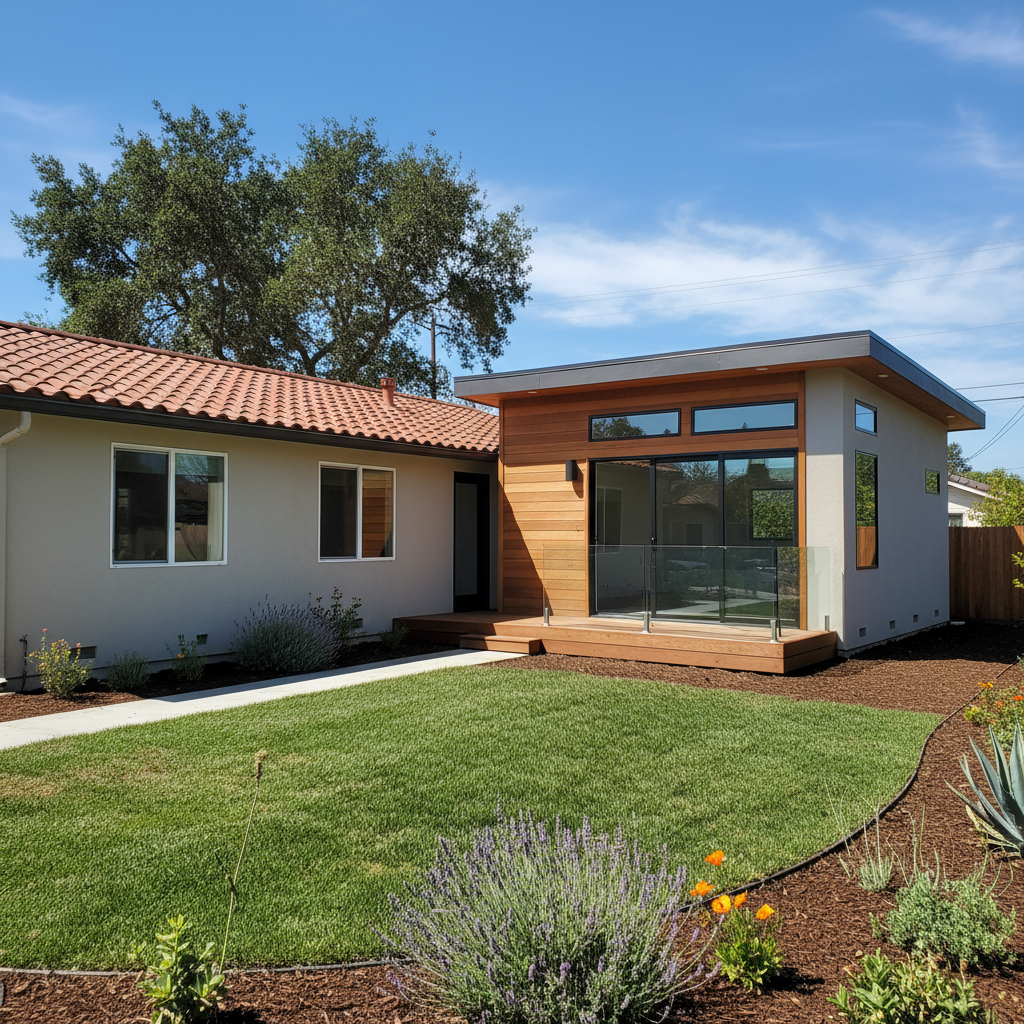 Completed detached adu work at a residential property in Pleasanton, CA