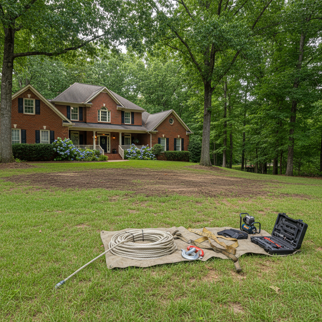 Completed roadside assistance work at a residential property in Birmingham, AL