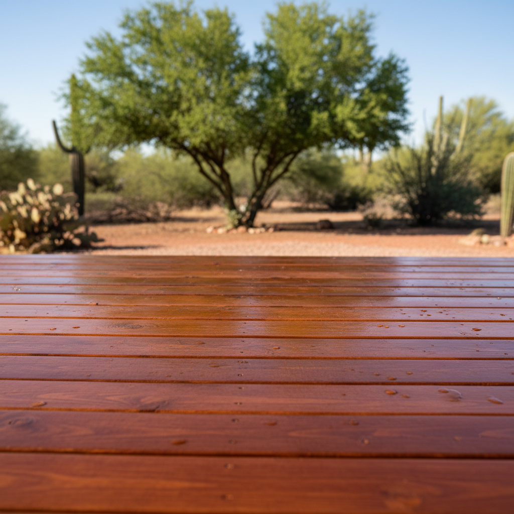 Completed deck painting & staining work at a residential property in Apache Junction, AZ