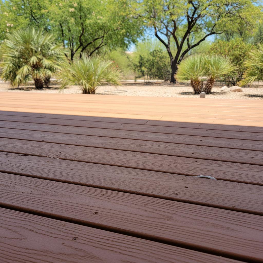 Completed deck repair work at a residential property in Chandler, AZ
