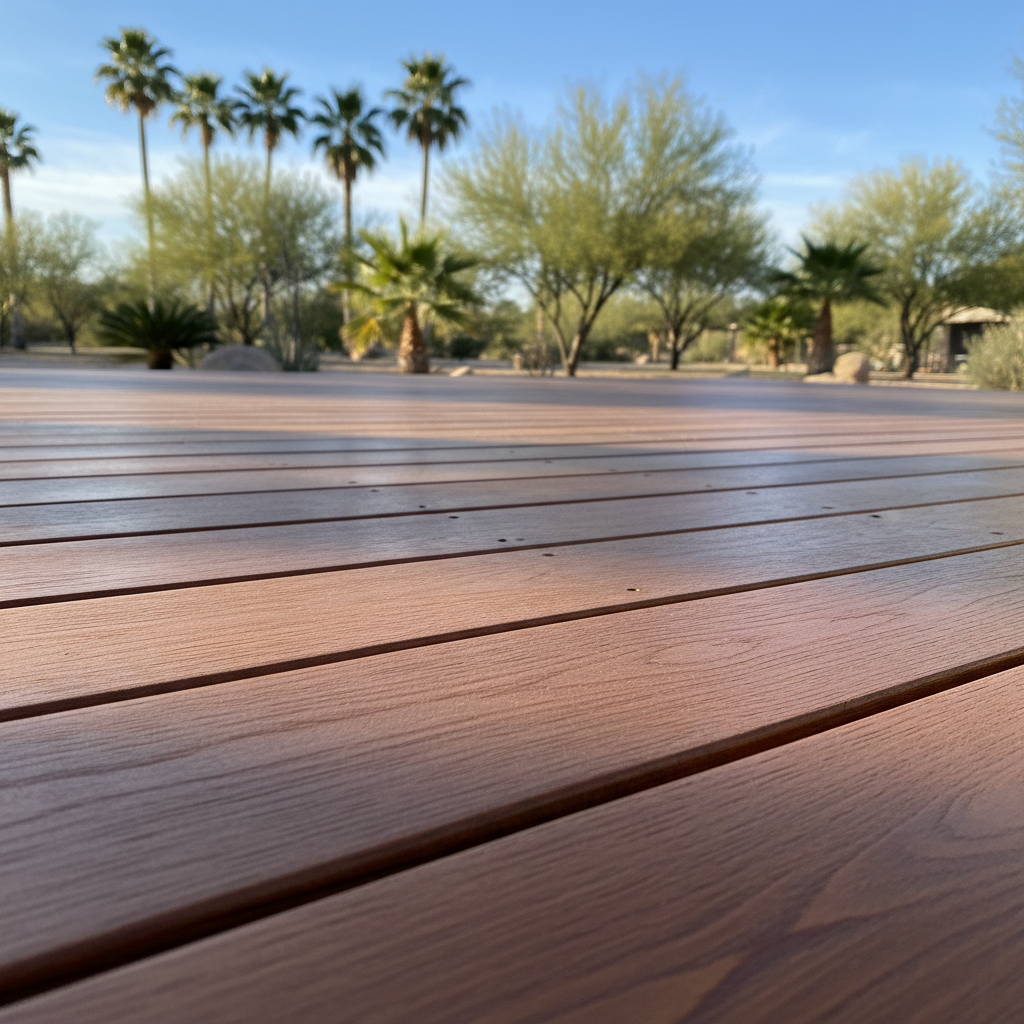 Completed deck painting & staining work at a residential property in Scottsdale, AZ