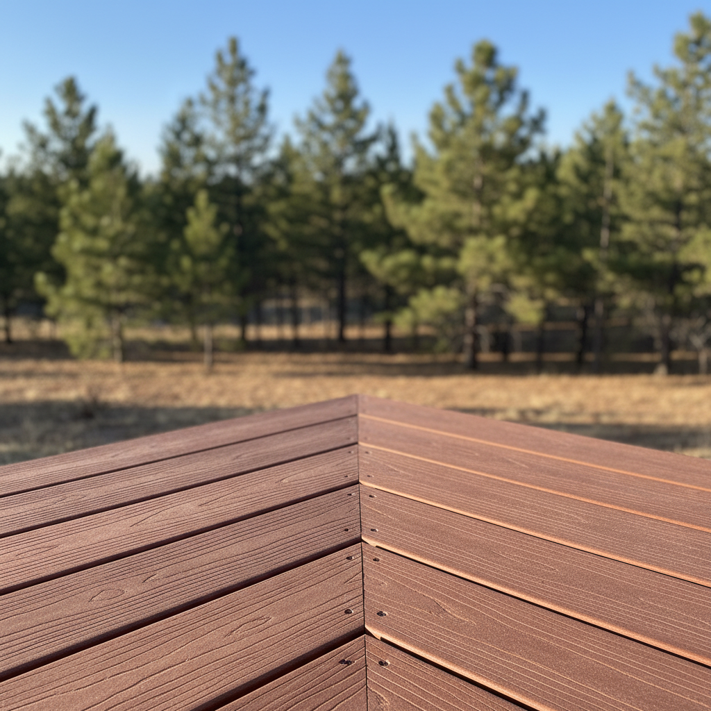 Completed trex decks work at a residential property in Flagstaff, AZ