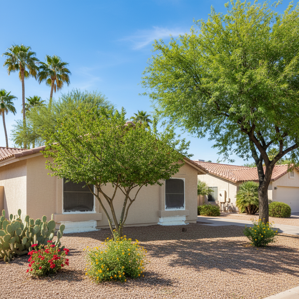 Completed crawl space insulation work at a residential property in Tempe, AZ