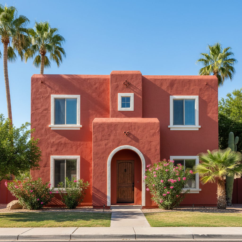 Completed stucco redashing work at a residential property in Chandler, AZ