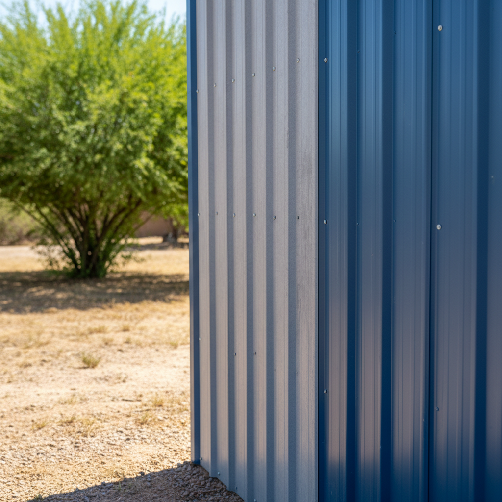 Completed metal pole barns work at a residential property in Avondale, AZ