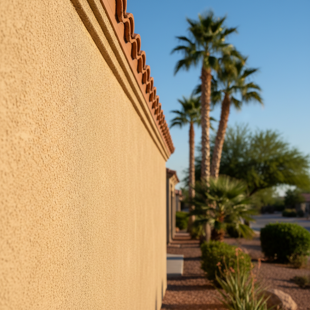 Completed eifs installation work at a residential property in Phoenix, AZ
