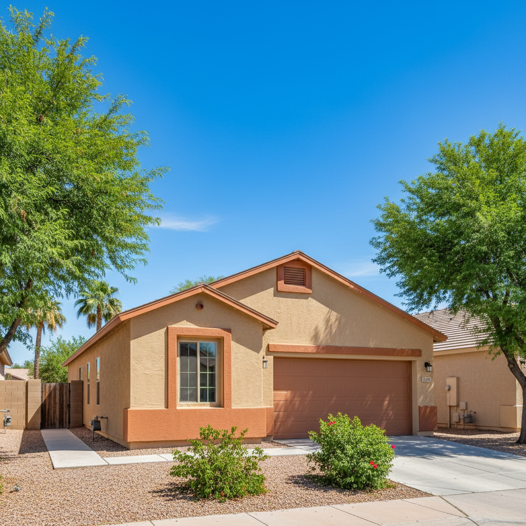 Completed eifs installation work at a residential property in Gilbert, AZ