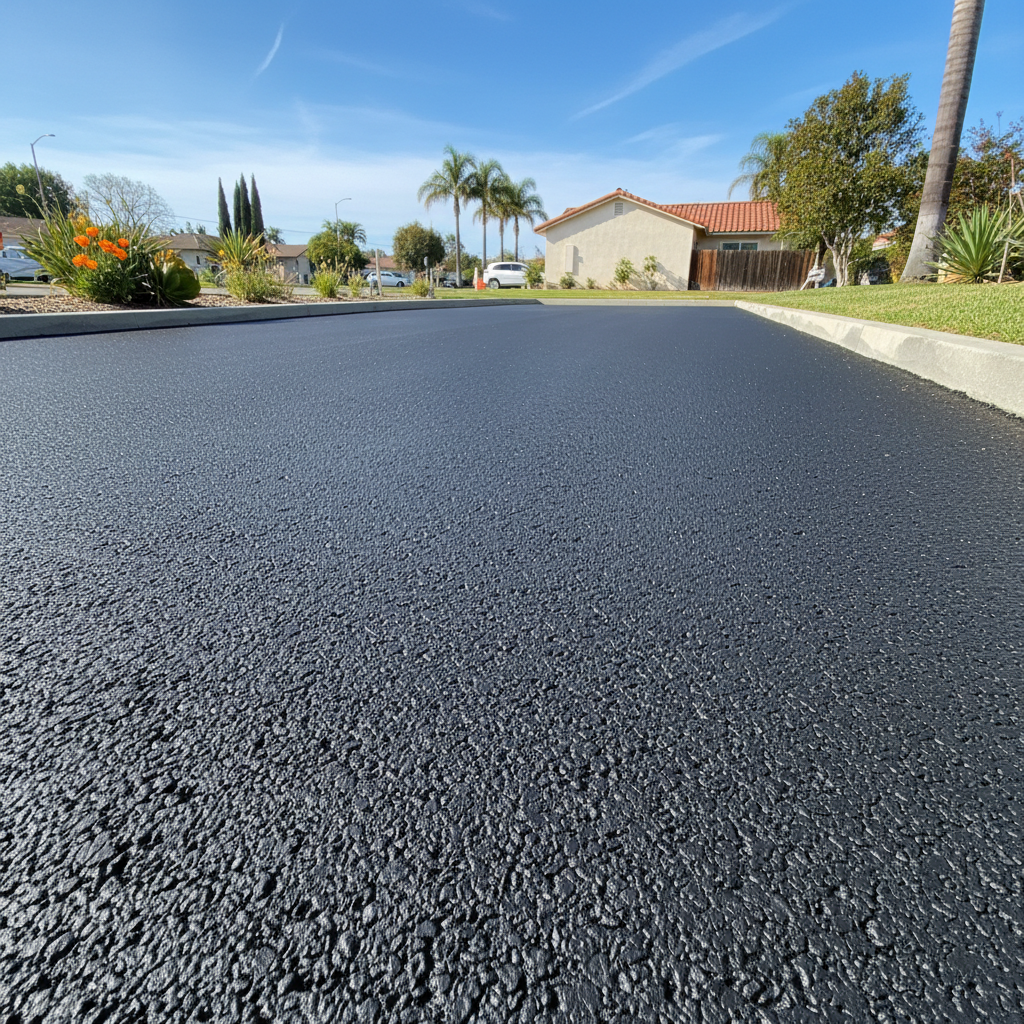 Completed commercial asphalt work at a residential property in Inglewood, CA