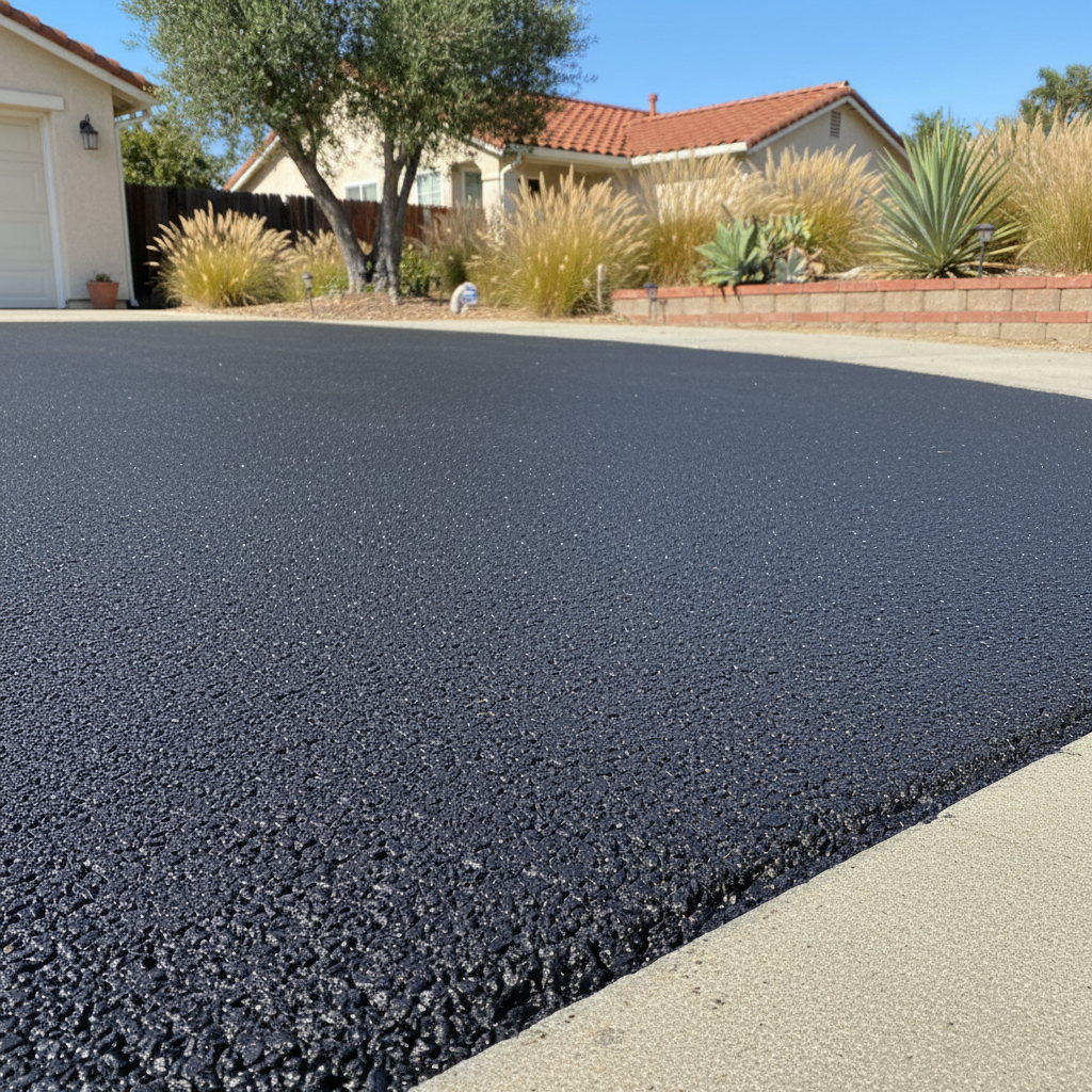 Completed residential asphalt work at a residential property in San Jose, CA