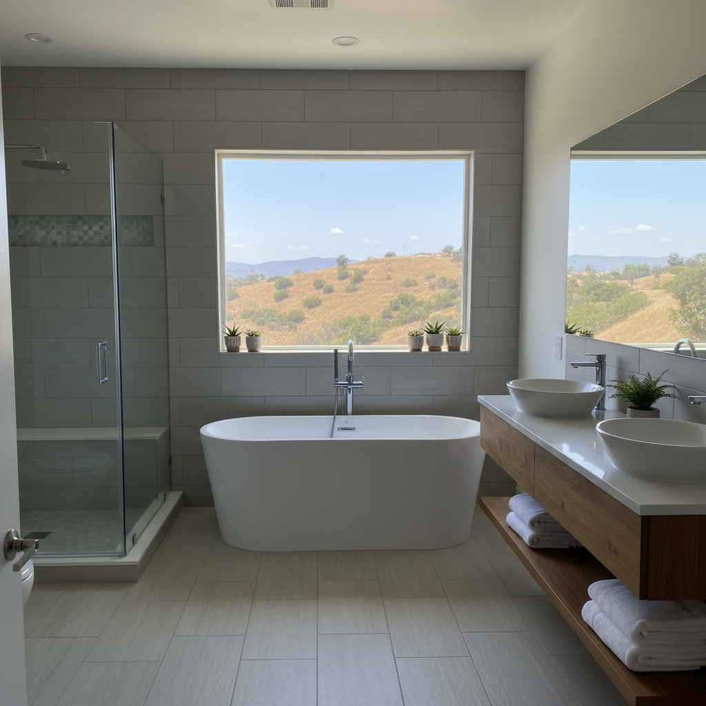Completed plumbing work work at a residential property in Baldwin Park, CA