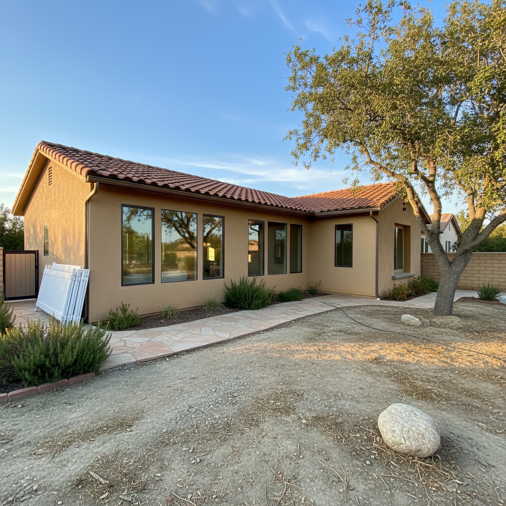 Completed bathroom expansion work at a residential property in Stevenson Ranch, CA