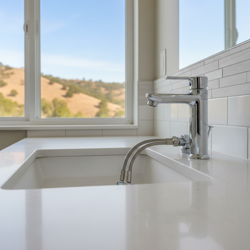 Completed plumbing work work at a residential property in Camarillo, CA