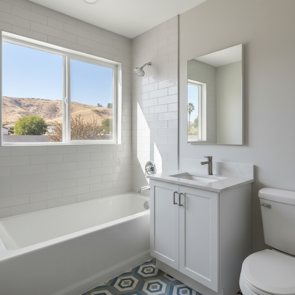 Completed plumbing work work at a residential property in El Monte, CA