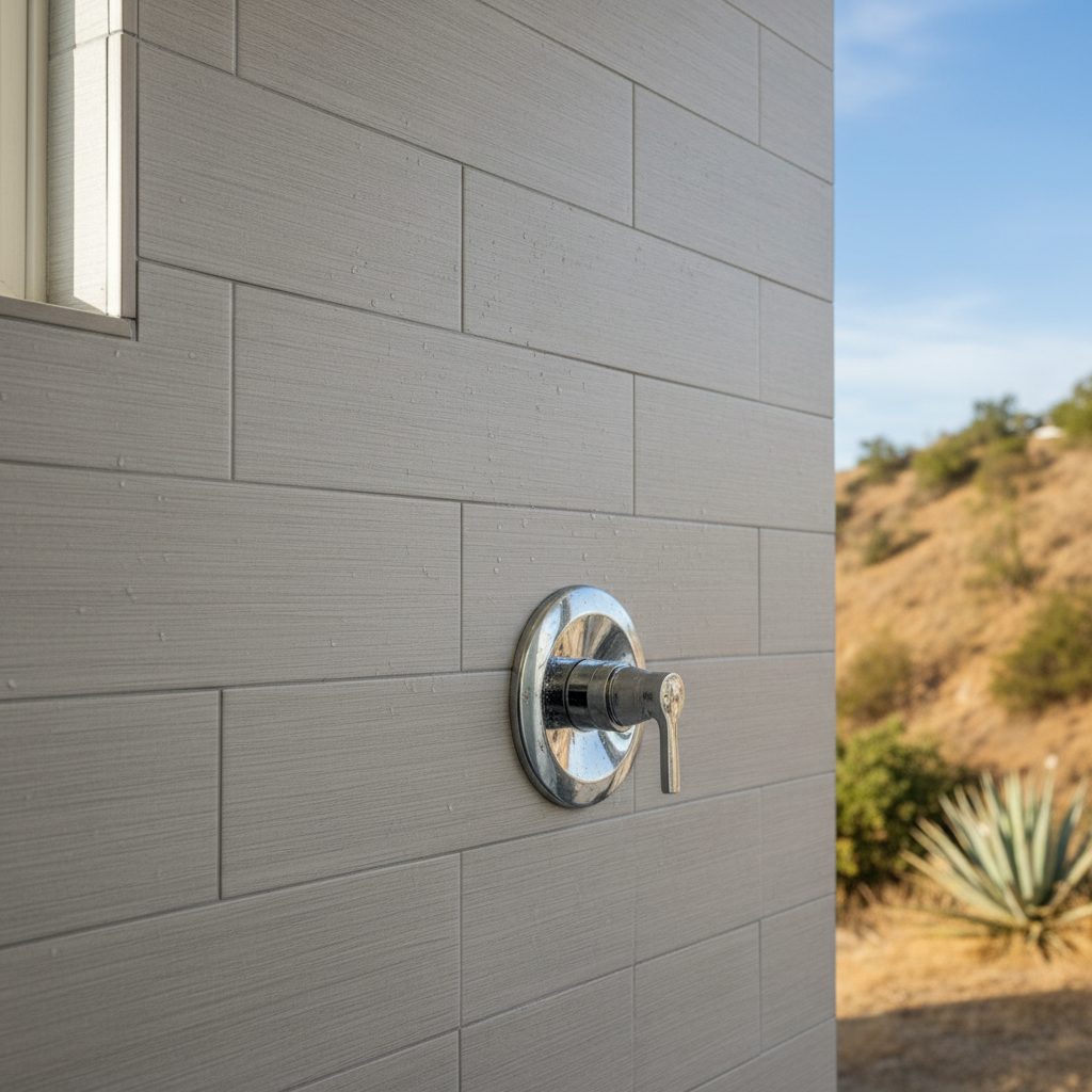 Completed shower replacement work at a residential property in El Monte, CA